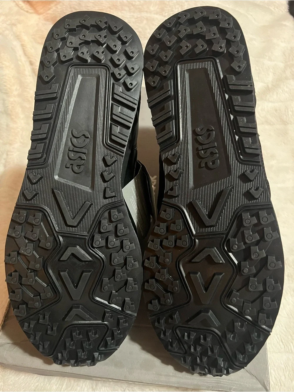 Asics Black, Gray & Orange Quilted Zip-Front Sneakers